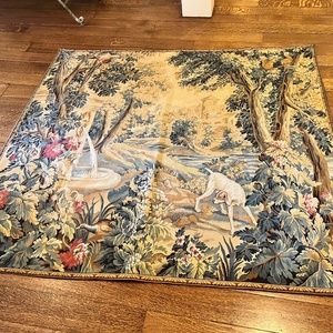 Gorgeous antique French tapestry